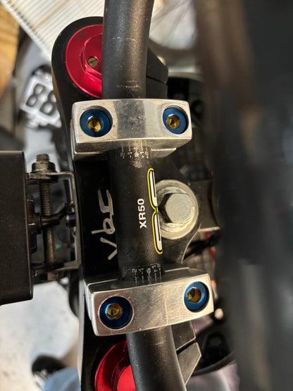 (ALL BRANDS) Triple Clamp Bar Mount Titanium Bolts!